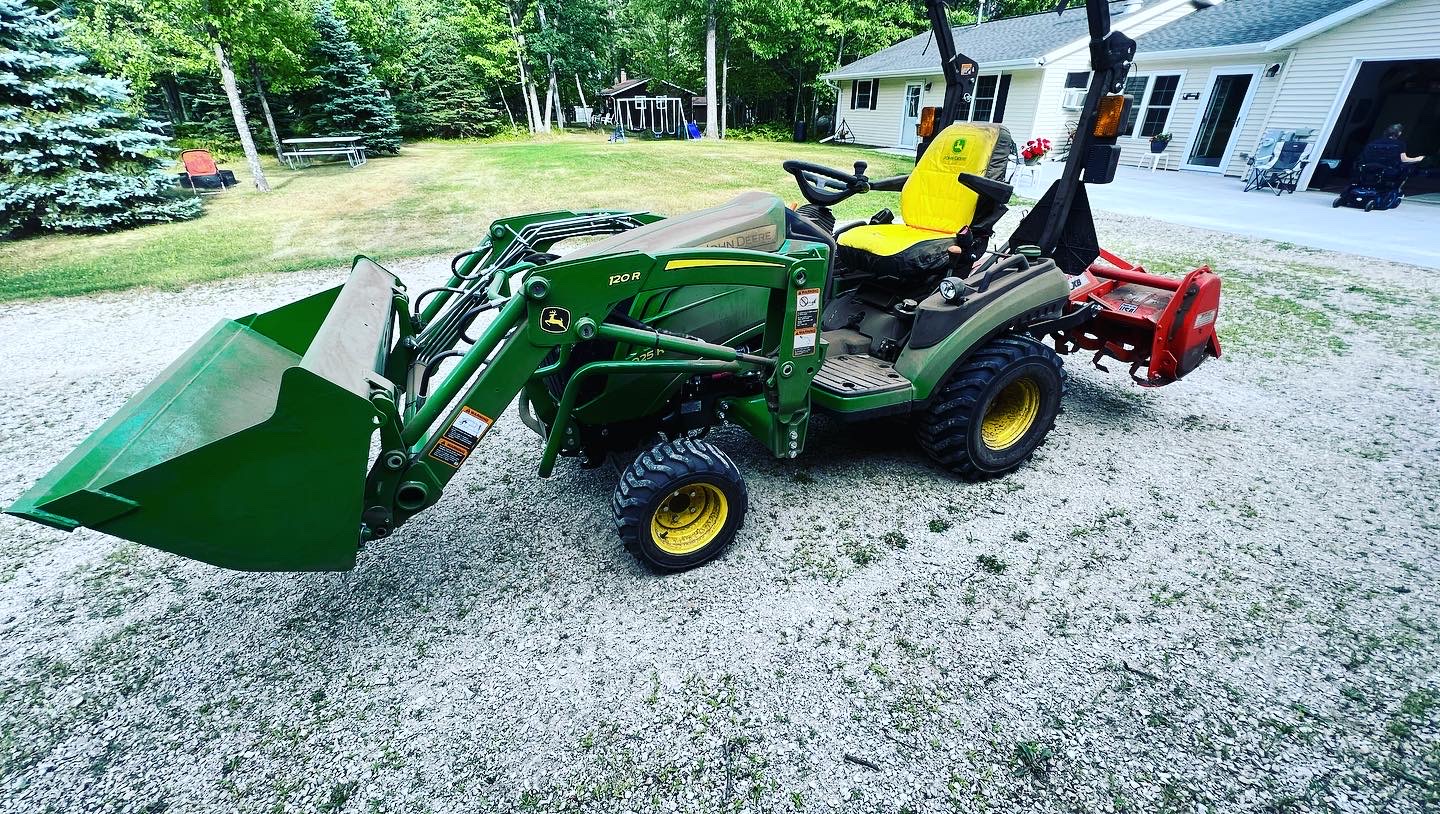 John Deere tractor with loader